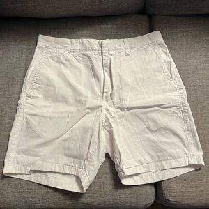 J Crew Men’s Club Shorts 31W 7” Inseam in White